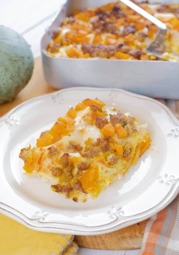 Recipe Pumpkin and Italian Sausage Lasagna