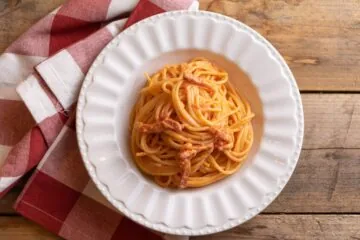 Ricetta Pasta del Maresciallo, Creamy Tomato Sauce & Bacon Pasta