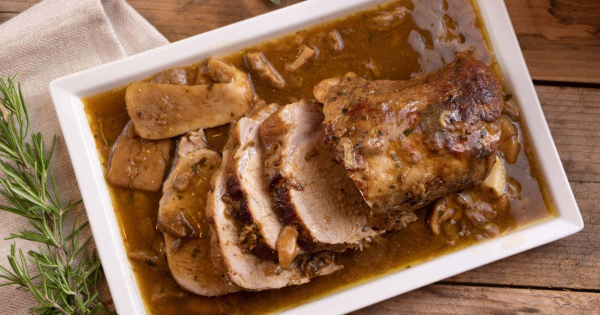 Recipe Creamy Mushroom Pork Tenderloin - The Recipes Club