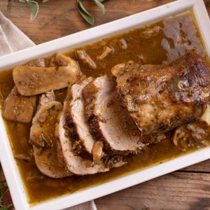 Creamy Mushroom Pork Tenderloin