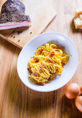 Recipe Spaghetti Carbonara, the Authentic Italian Recipe