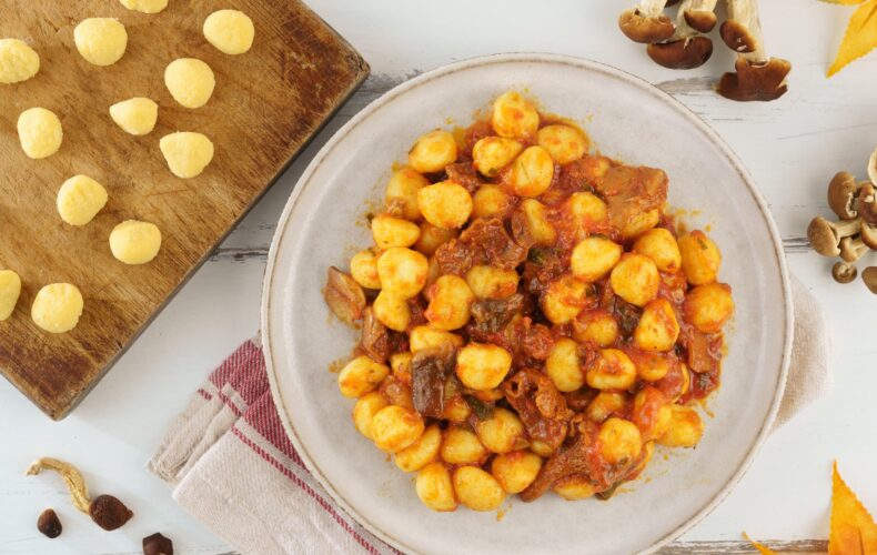 Gnocchi with Tomato and Mushrooms