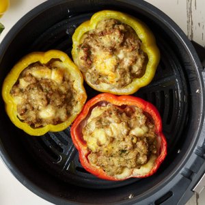 Air Fryer Stuffed Peppers, Italian Style