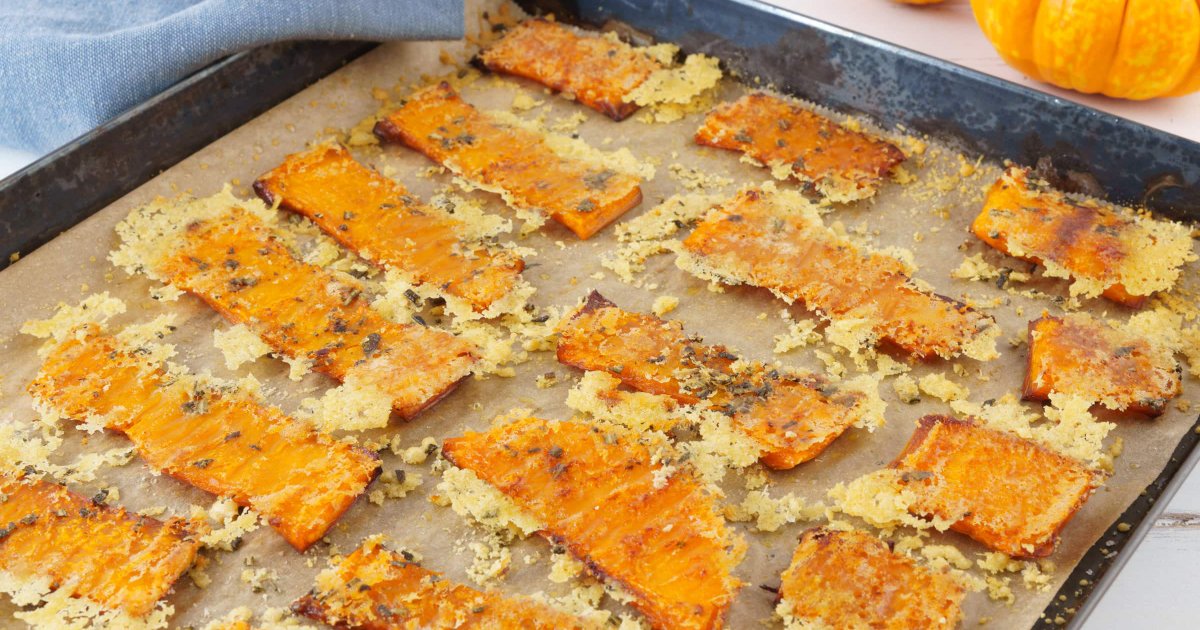 Recipe Roasted Pumpkin with Parmesan Cheese - The Recipes Club