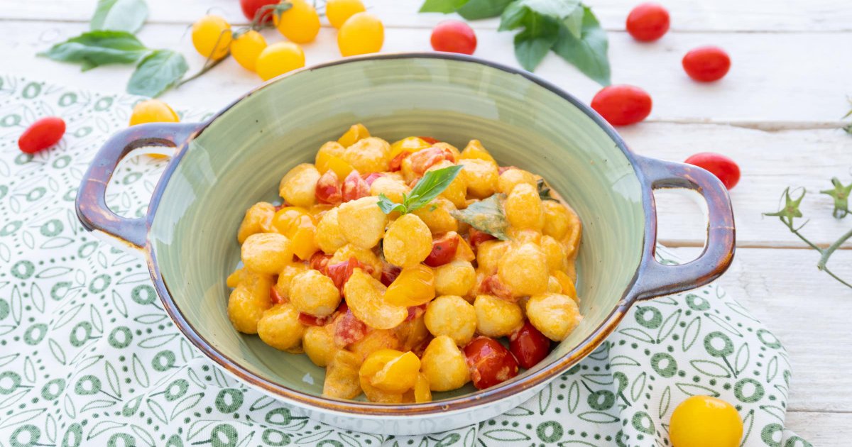 Recipe Creamy Gnocchi with Cherry Tomatoes - The Recipes Club