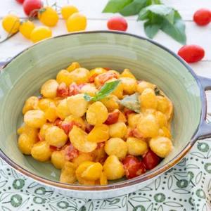 Creamy Gnocchi with Cherry Tomatoes