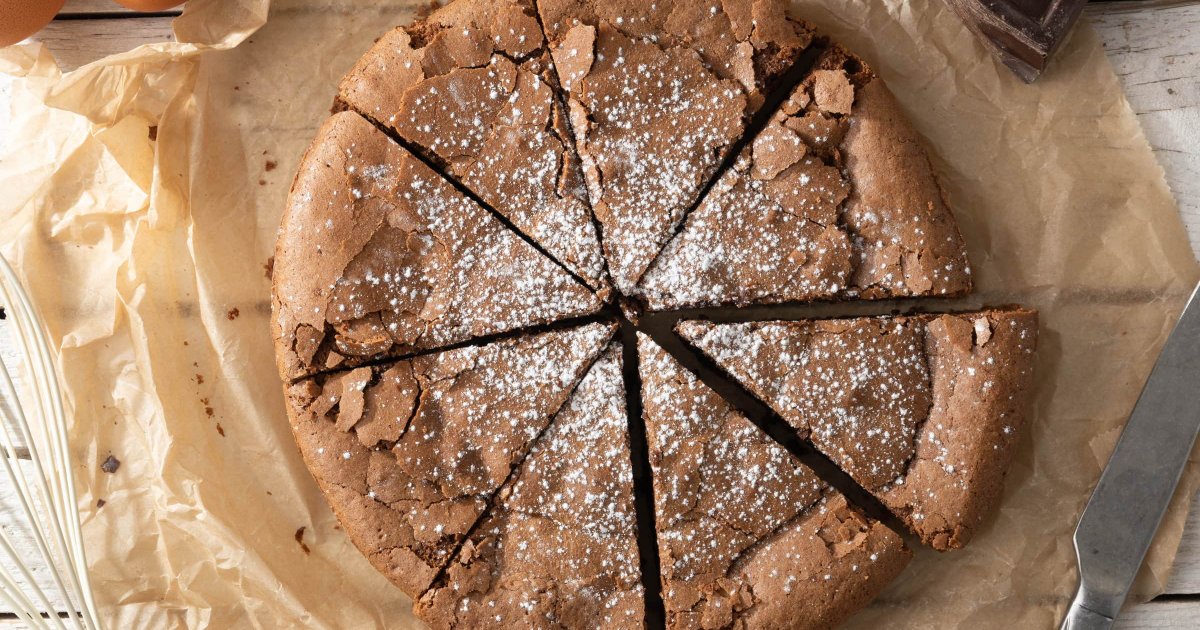 Recipe Ferrara’s Dark Chocolate Fudge Cake - The Recipes Club