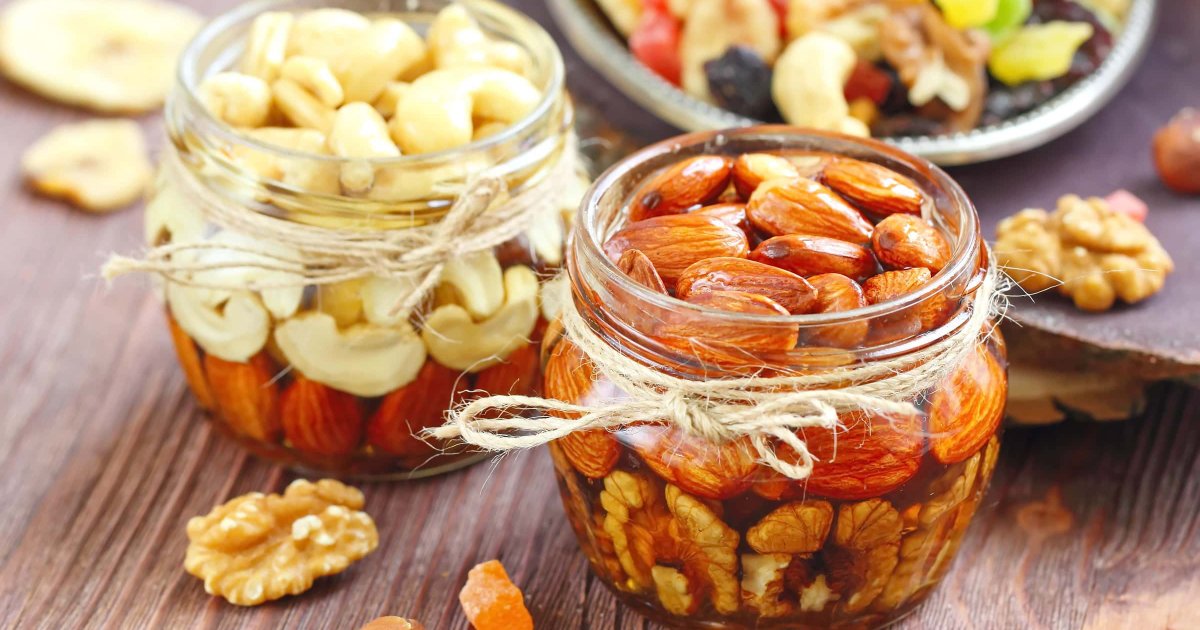 Recipe Honey-Glazed Mixed Nuts - The Recipes Club