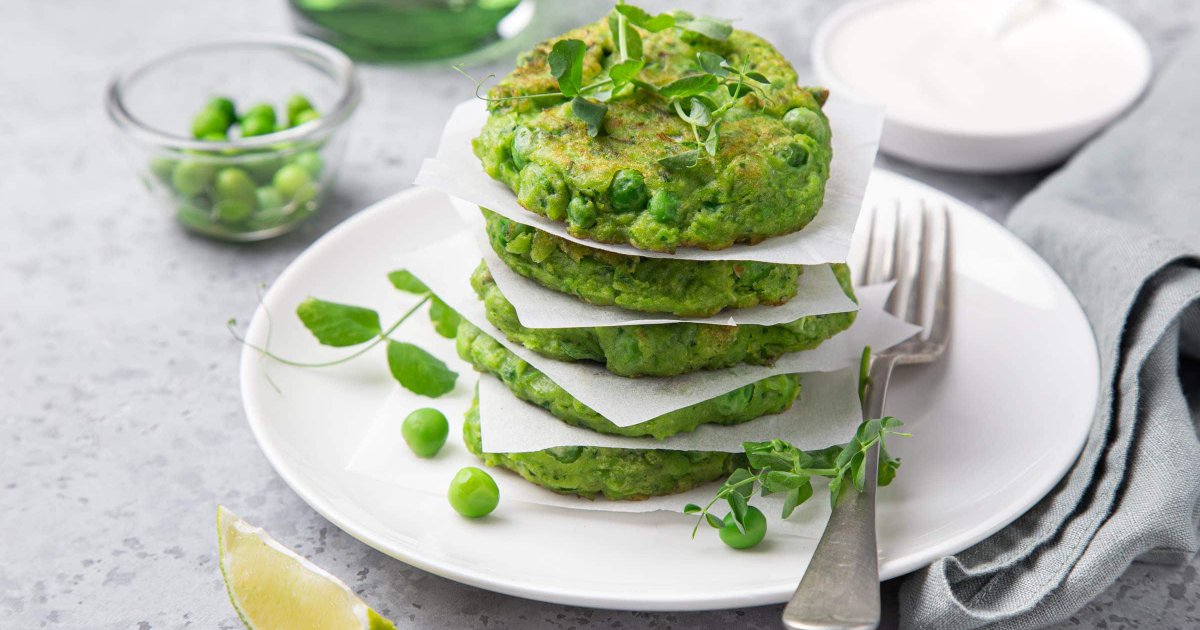 Recipe Green Pea Fritters - The Recipes Club