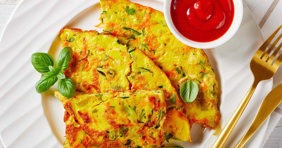 Recipe Zucchini Chickpea Flour Frittata - The Recipes Club