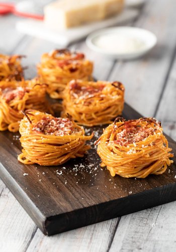 Recipe Baked Spaghetti Nests