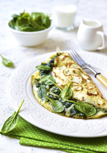 Recipe Cheese and Spinach Omelette