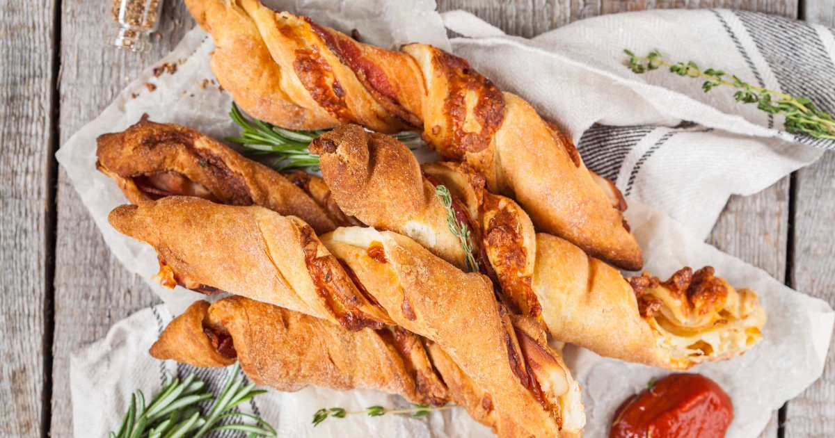 Recipe Tomato Puff Pastry Breadsticks - The Recipes Club