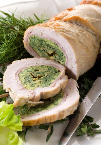 Recipe Turkey Roast Stuffed with Omelette and Mortadella