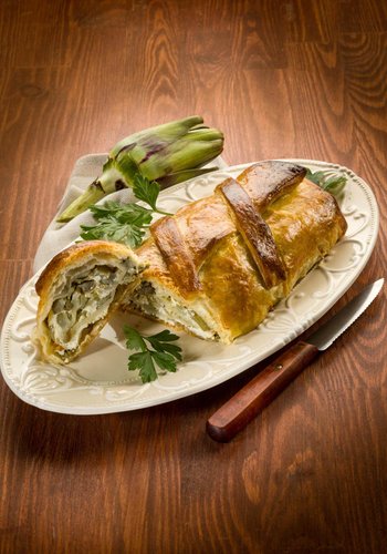 Recipe Savory Artichoke Strudel, Italian Recipe