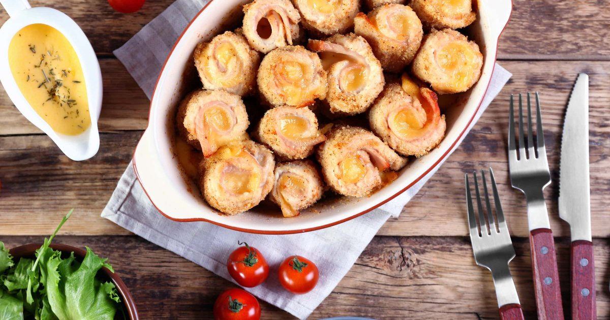 Recipe Baked Breaded Chicken Rolls - The Recipes Club