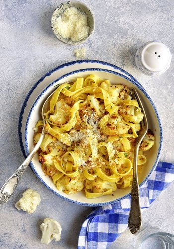 Recipe Creamy Cauliflower Pasta With Toasted Breadcrumbs