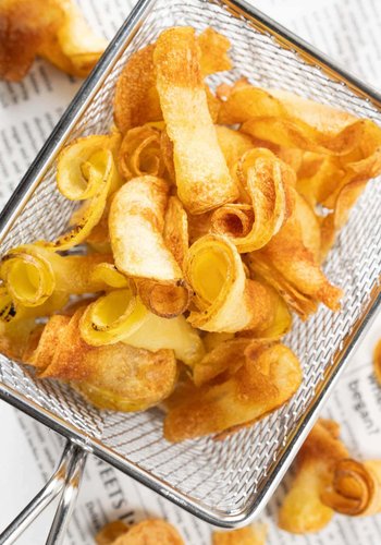 Recipe Potato Roll Chips, Crispy French Fries