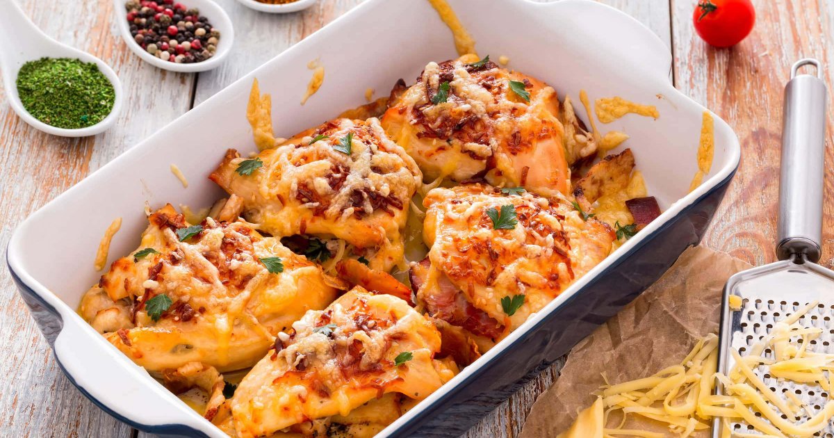 Recipe Cherry Tomatoes & Ham Stuffed Chicken Breast - The Recipes Club
