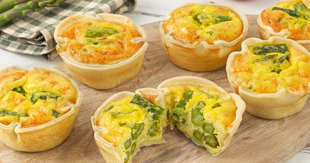 Recipe Quick and Easy Asparagus Mini Tarts - The Recipes Club