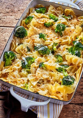 Recipe Baked Pasta with Broccoli and Cauliflower