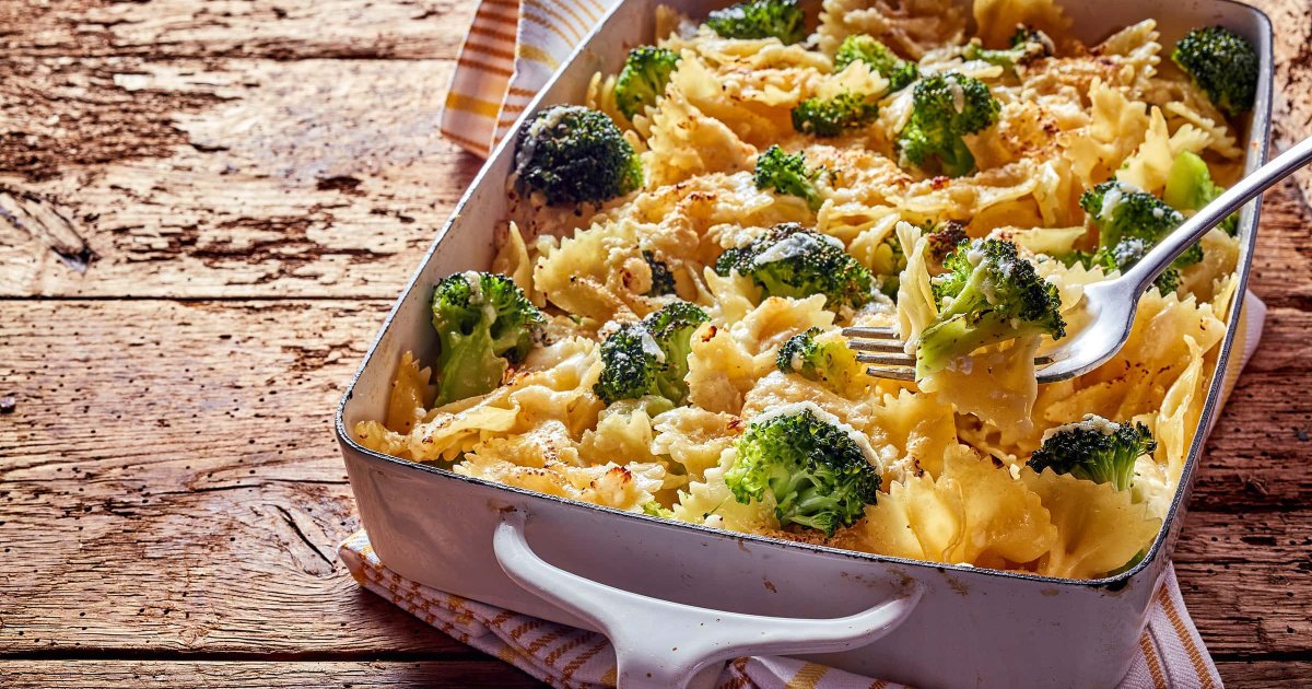 Recipe Baked Pasta with Broccoli and Cauliflower - The Recipes Club