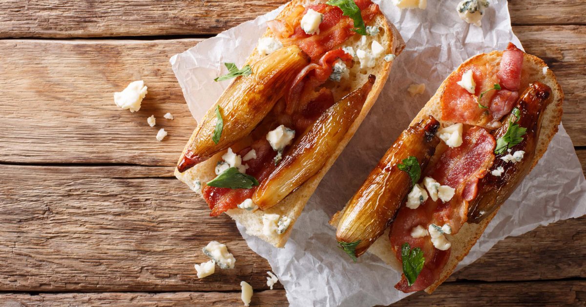 Recipe Caramelized Onion and Bacon Bruschetta - The Recipes Club