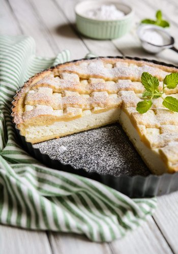 Recipe Ricotta Cheese Tart with Chocolate Chips
