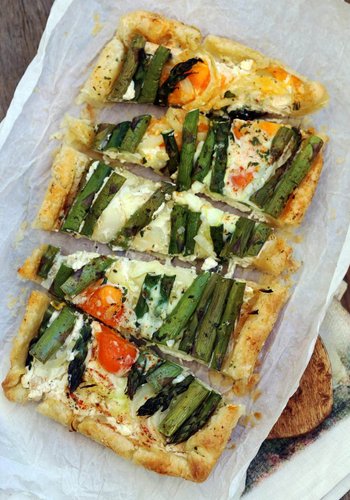 Recipe Asparagus and Cheese Savory Tart