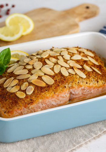 Recipe Almond and Lemon Crusted Salmon