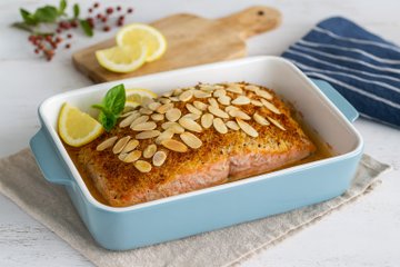 Recipe Almond and Lemon Crusted Salmon