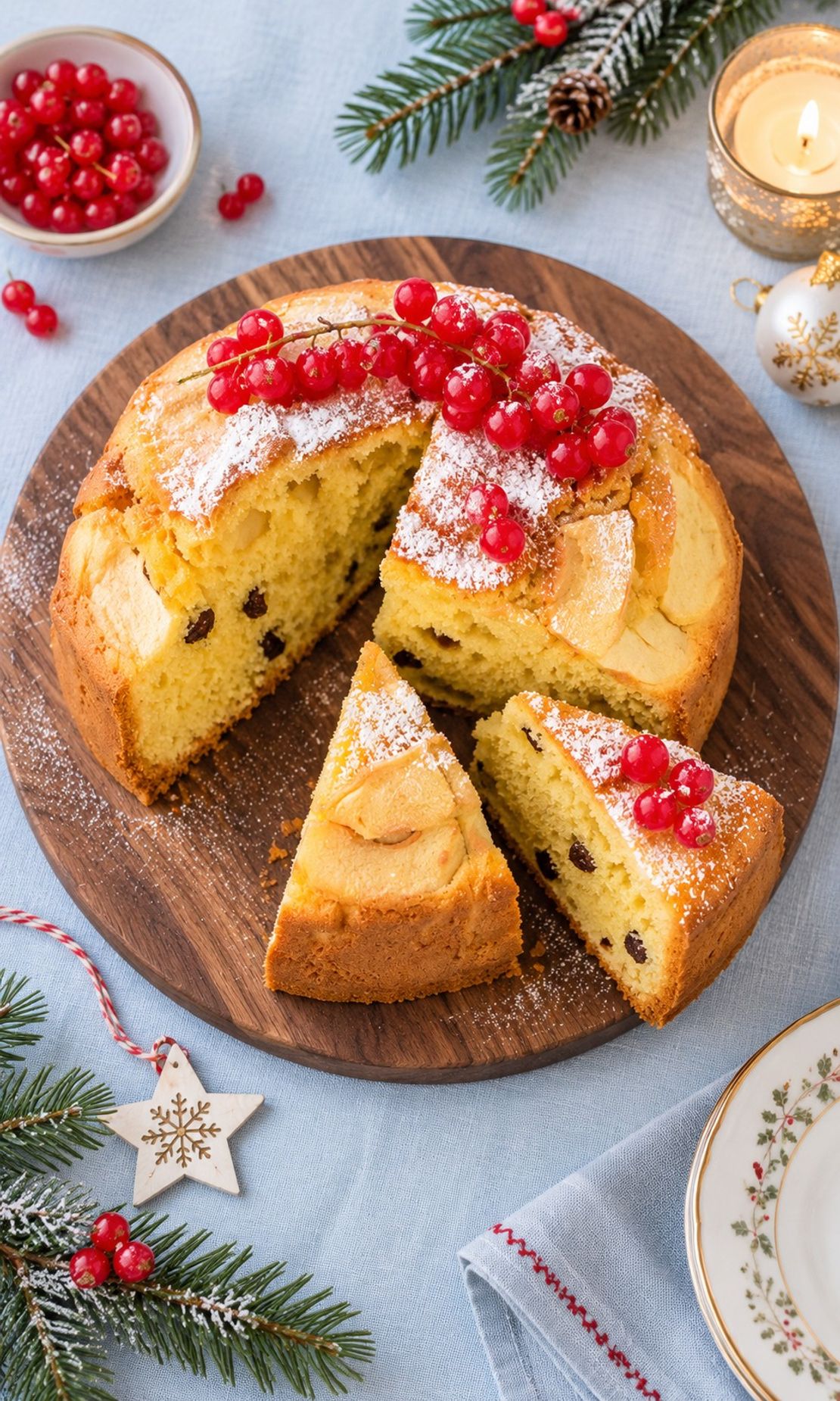 Apple Panettone Cake