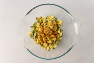 Making Baked Breadcrumb Zucchini, step 4