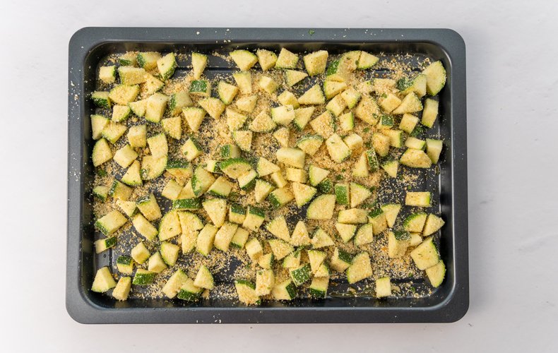 Making Baked Breadcrumb Zucchini, step 5