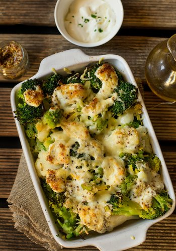 Recipe Broccoli and Cauliflower Gratin