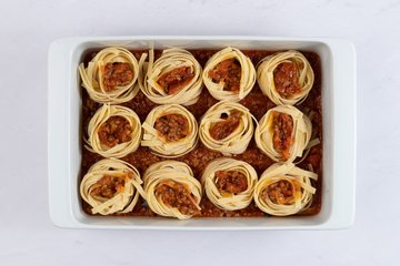 Baked tagliatelle nests, photo 9