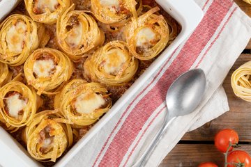 Recipe Baked Tagliatelle Nests