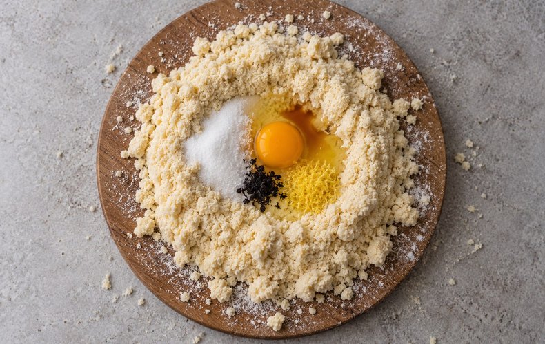 Befanini, step 2: the dough shaped into a ball