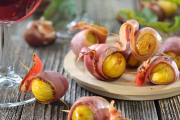 Recipe Chestnut and Bacon Bites