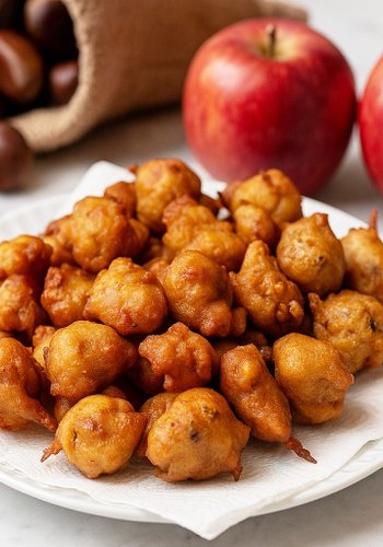 Recipe Chestnut Flour and Apple Fritters