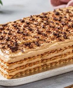 Recipe Coffee Mattonella (No-Bake Cookie Cake)