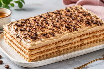 Recipe Coffee Mattonella (No-Bake Cookie Cake)