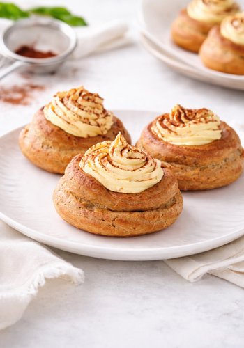 Recipe Coffee Zeppole with Mascarpone Cream