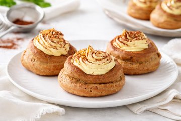 Recipe Coffee Zeppole with Mascarpone Cream