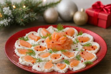 Recipe Cream Cheese and Smoked Salmon Petals