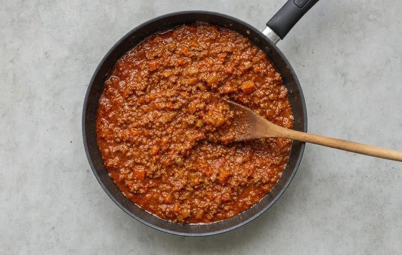 Crepe Cannelloni with Bolognese Ragù, step 1: making the ragù