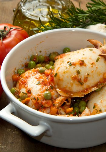 Recipe Cuttlefish with Peas
