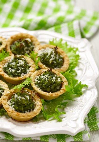 Recipe Duchess Potato and Spinach Christmas Tree Tartlets
