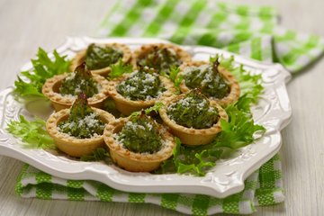 Recipe Duchess Potato and Spinach Christmas Tree Tartlets
