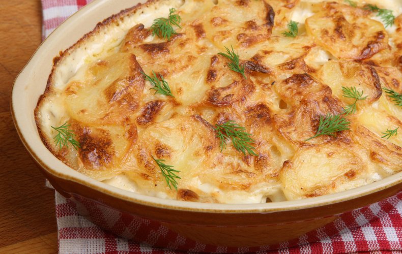 Four cheese potatoes recipe